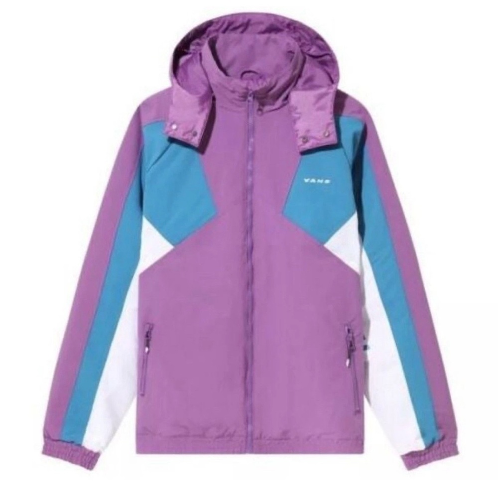 Vans Hi-Point Block Sport Jacket Dewberry Turkish Tile Colors Men’s Size XL